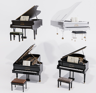 Modern Piano Combination 3d model