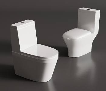 Modern toilet seat 3d model