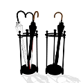 Stylish Metal Umbrella Stands With Umbrellas For Home Decor And Storage