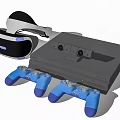 Modern gamepad Sony game console headset game console game hall equipment headset 3d model
