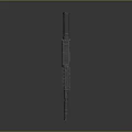 Modern Black Tactical Rifle With Ventilated Barrel Ergonomic Grip And Stock