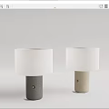 Modern table lamp 3d model