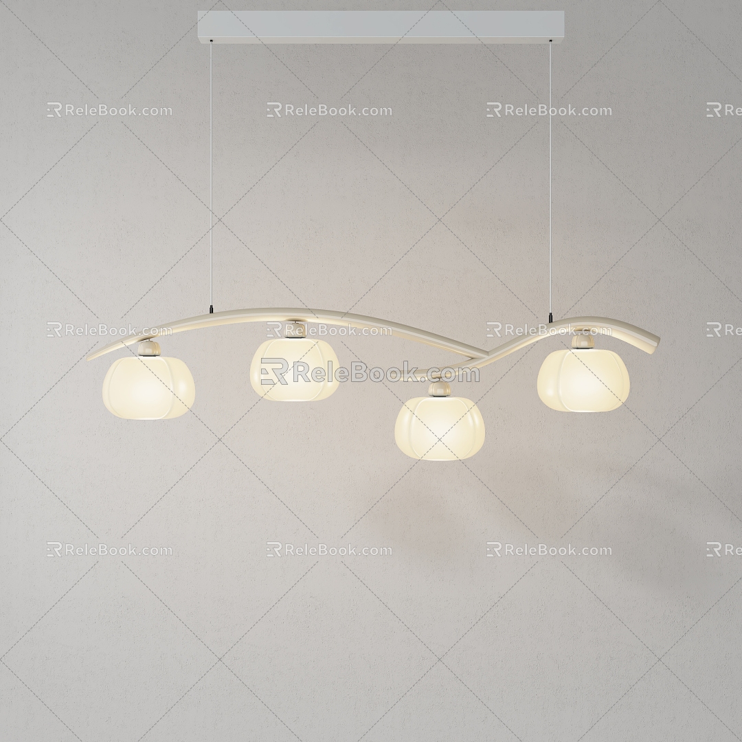 Modern chandelier combination 3d model