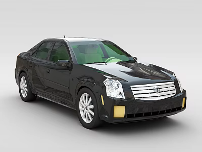 black fashion car 3d model