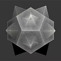 Geometric Spiked Metallic Weapon With Polyhedral Structure Sharp Spikes And Silver Gray Reflective Finish