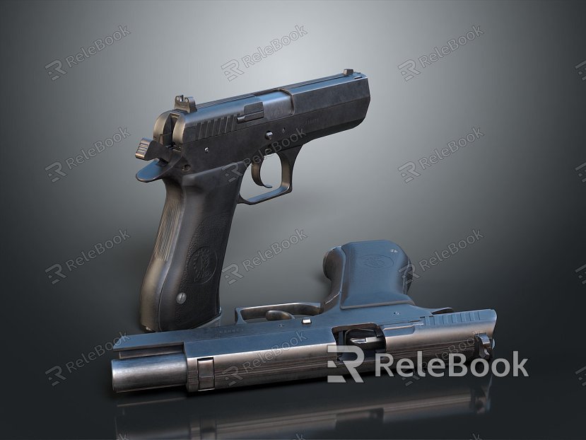 pistol semi-automatic pistol automatic pistol modern weapon hot weapon hot weapon gun military model