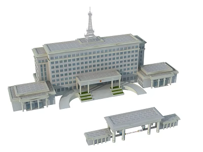 Modern Office Building Government Office Building 3d model