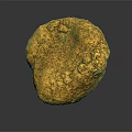 Golden Decorative Ornament Set With Rough Texture And Shiny Surface On Black Background