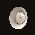 Decorative Porcelain Plate Design With Bamboo Motifs Bird Figure And Gold Rim Details