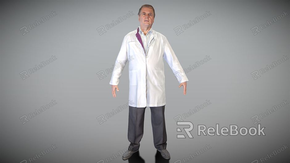 modern man middle-aged doctor male model