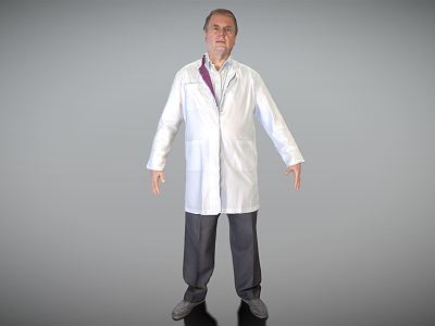 modern man middle-aged doctor male model