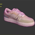 Stylish Casual Sneakers With Pink Green Blue And Orange Color Block Design