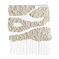 Handcrafted Macramé Wall Hanging Woven With Cotton Rope Tassels And Modern Design