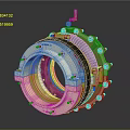 Industrial Equipment Brass Coupling with Bolts Central Hole and Top Device for Machinery