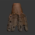 Hand Carved Wooden Sculpture With Intricate Patterns And Decorative Four Legged Base