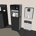 Modern Tea Bar Machine Water Dispenser Direct Drinking Machine Pipeline Machine Water Purifier 3d model