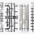 Detailed Structural Framework Design of Industrial Pipes for Building Construction Systems