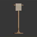 Sturdy Metal Toilet Paper Holder Stand with Roll for Bathroom Use