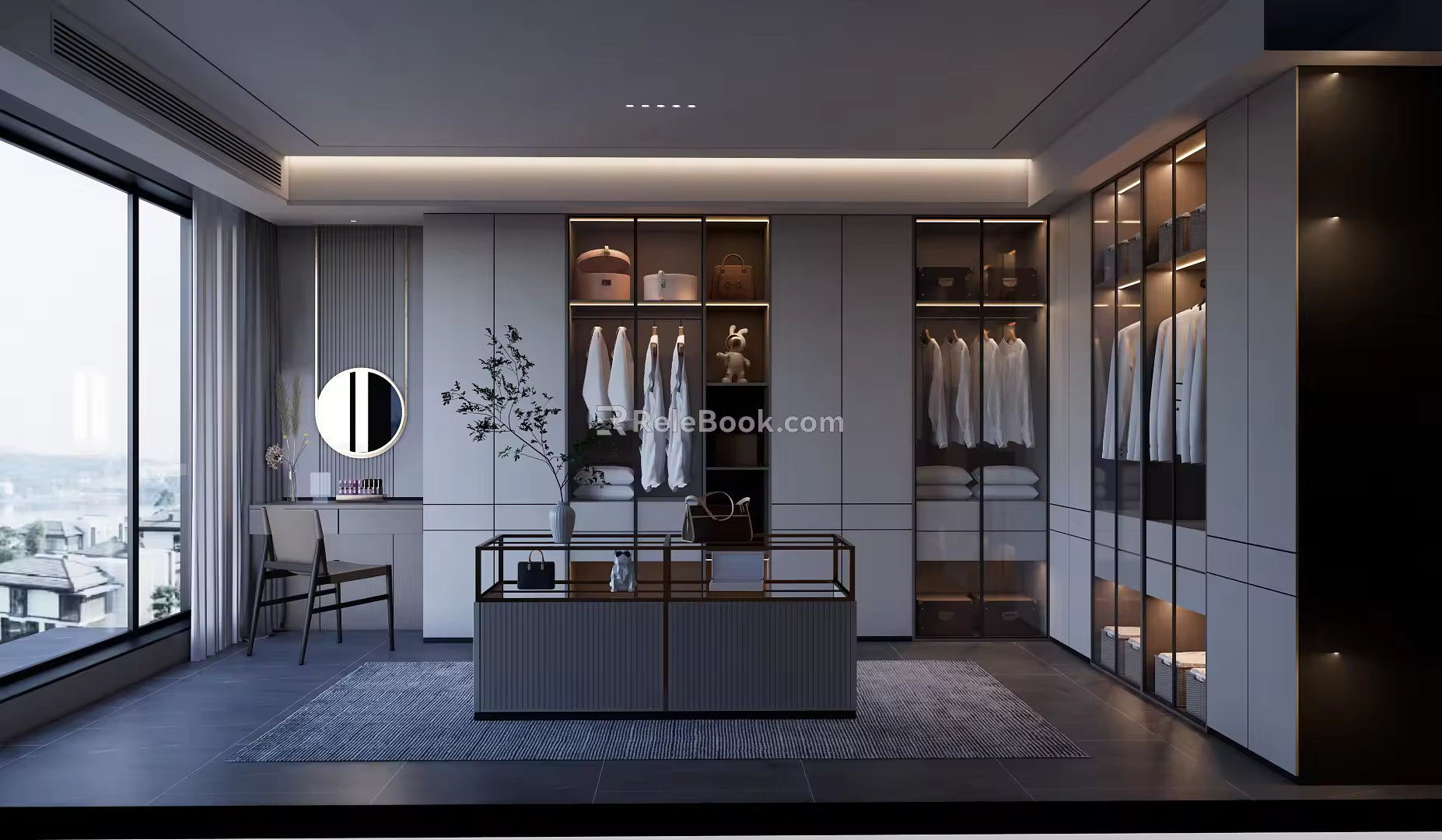 Modern Cloakroom 3d model