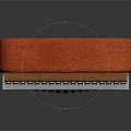 Wooden Kalimba Musical Instrument With Metal Tines And Ornate Circular Sound Hole