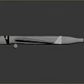 White Spacecraft Model With Long Wings And Aerodynamic Design For Space Exploration