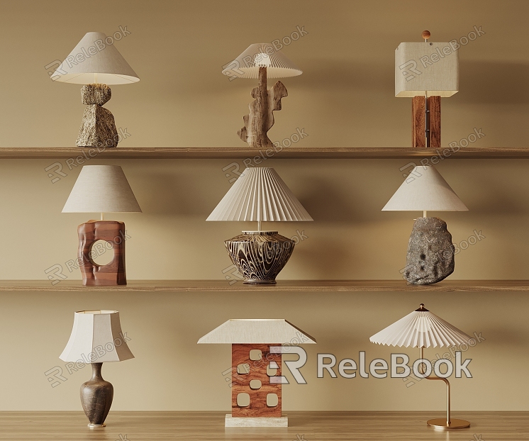 Quiet and Ancient Style Table Lamp model