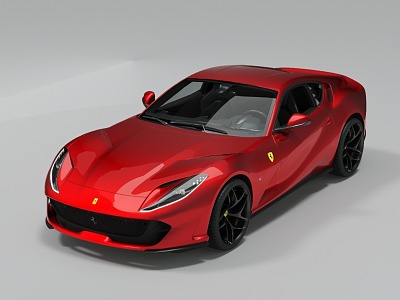 Lu sports car Ferrari 812 Primary high quality 3d model