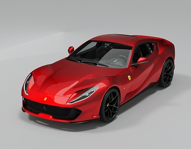 Lu sports car Ferrari 812 Primary high quality 3d model