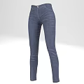 High Waisted Dark Blue Slim Fit Jeans For Women With Comfortable Fabric