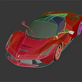 Red Ferrari Sports Car Featuring Sleek Aerodynamic Design And Sporty Exterior