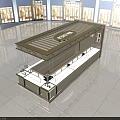 Luxurious Modern Jewelry Store Interior With Display Counters And Lighting Fixtures