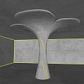 Modern Column Special-shaped Column Creative Column 3d model