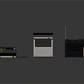 Vintage Electronic Devices With Radio Antenna Display And Control Panels