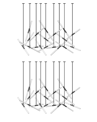 Modern Chandelier Simple Chandelier Combination 3d model