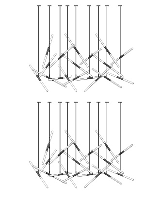 Modern Chandelier Simple Chandelier Combination 3d model