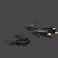 Various Stealth Fighter Jets In Dark Colors With Different Wing Designs