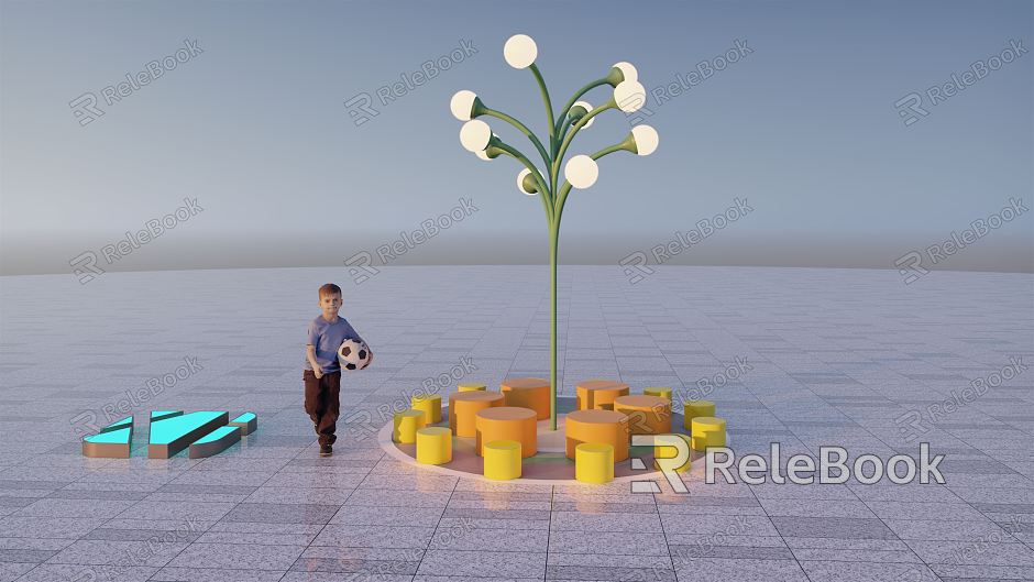 Modern street lamp landscape lamp model