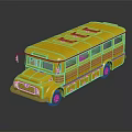 Modern School Bus 3d model