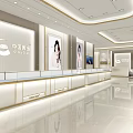 Modern Luxury Jewelry Store Interior With Glass Display Counters Soft Lighting And Showcase Areas