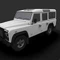 White Off Road Vehicle With Stylish Design Roof Rack And Black Wheels