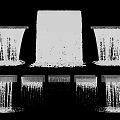 Architectural Components with Waterfall Effect Textured Surfaces Column and Panel Shapes