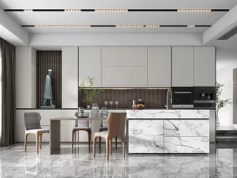 Modern Restaurant 3d model