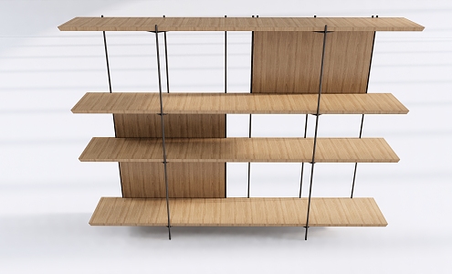 Floor Bookshelf Bookcase Storage Rack Display Rack 3d model