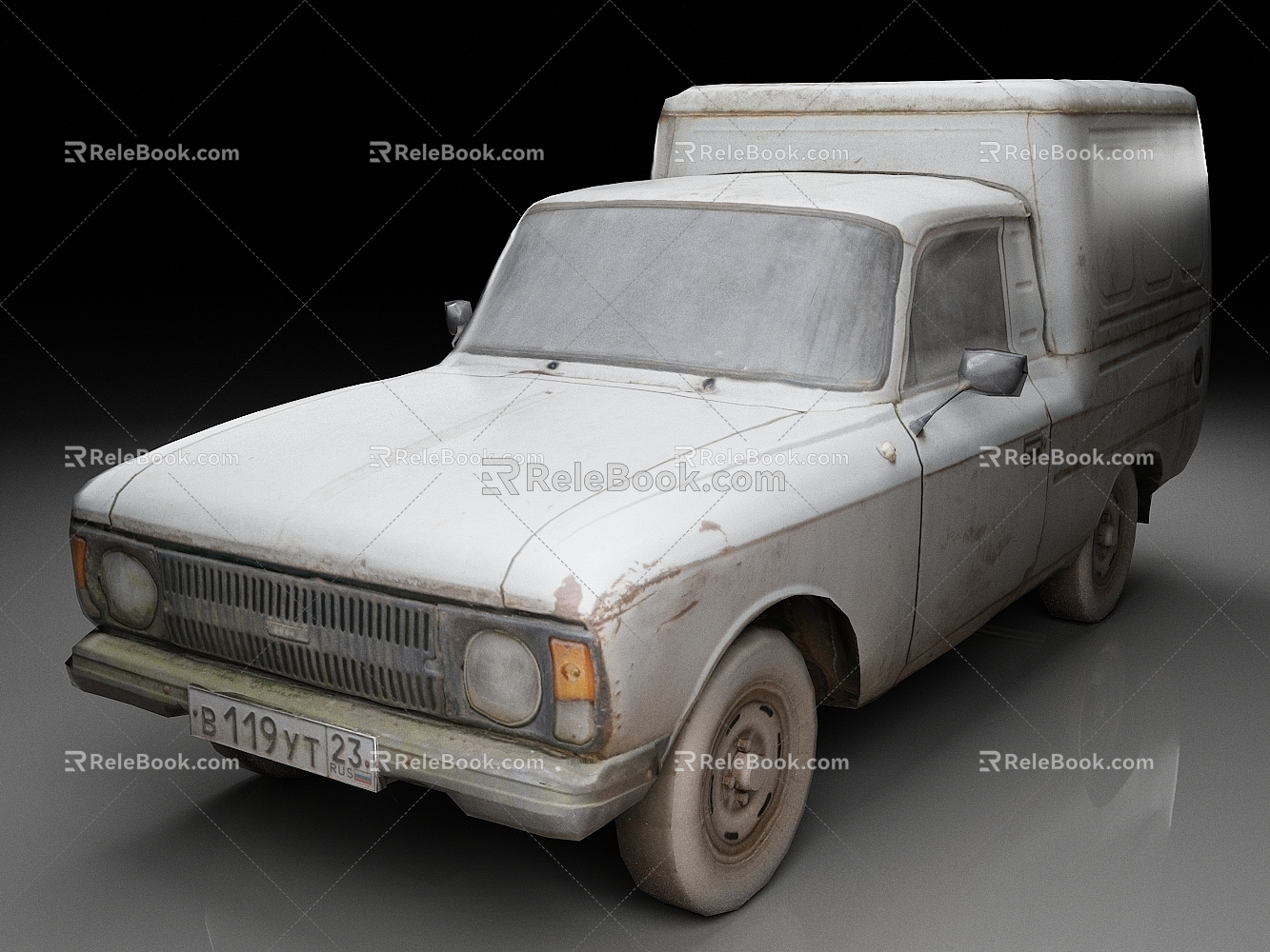 Iri 2715 minivan minitruck vintage car 3d model