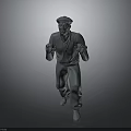 3D Male Character Model With Cap Standing Pose And Hand Gestures 3d model