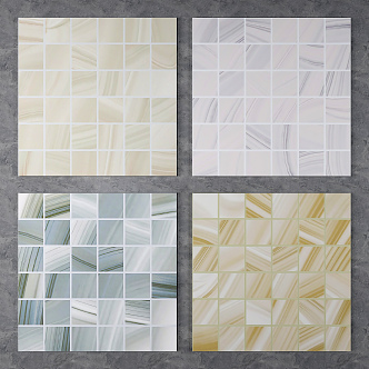 Modern Tile Stone Parquet Marble Parquet Water Knife Parquet 3d model