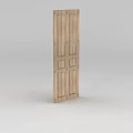 Wooden Locker With Double Doors And Modern Simple Design For Storage