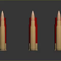 Different Types Of Metallic Bullets With Various Colors And Sizes Displayed