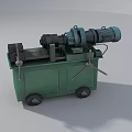 Heavy Duty Green Industrial Equipment With Mobile Wheels And Motorized Components