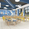 Modern Classroom Maker Classroom 3d model